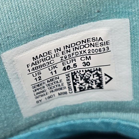 Converse Mens All Star Bassline 148863C Aztec Sneakers Shoes Mid Top Size 12 - Picture 4 of 4